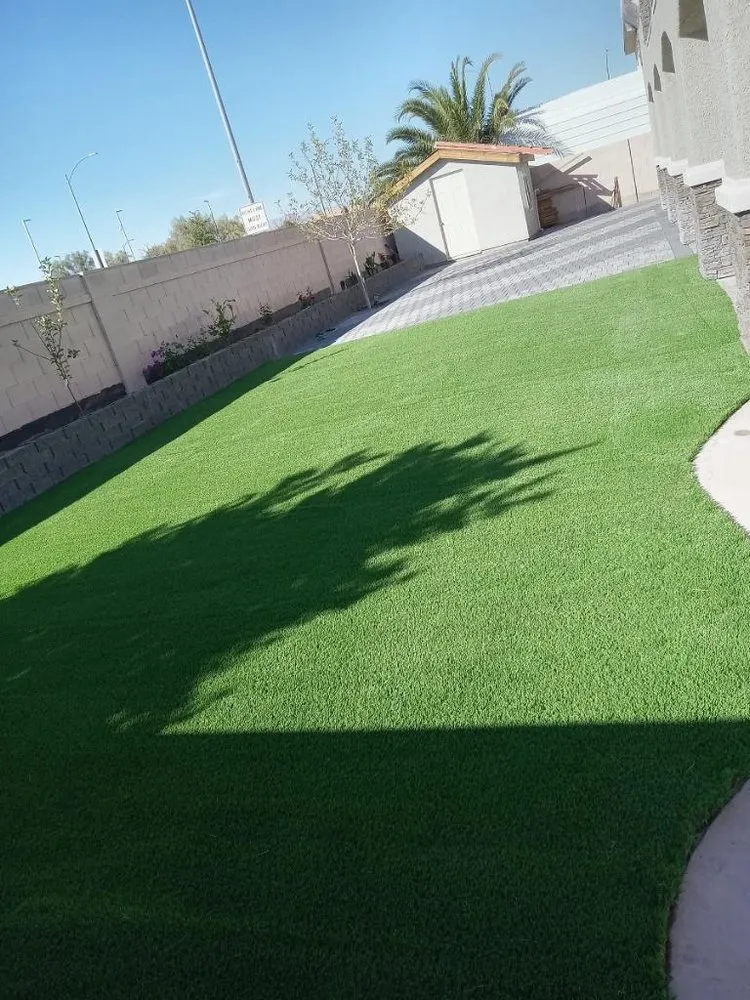 Professional landscape installation for residential properties in North Las Vegas, NV by Baltazar Landscaping