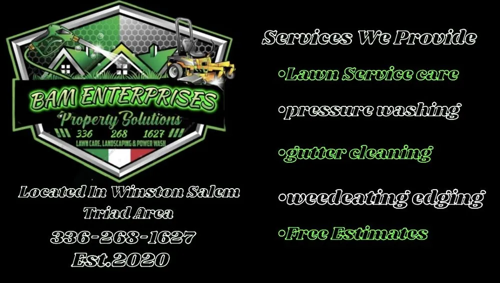 Custom yard cleanup service for homes in Winston-Salem, NC by Bam Enterprises