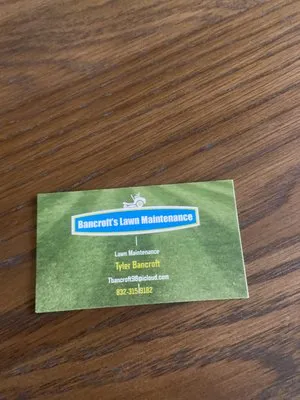 Bancroft’s Lawn Maintenance Logo