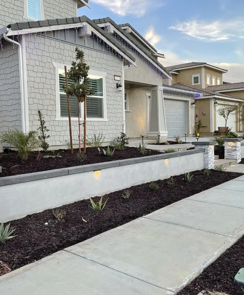 Professional lawn mowing service for outdoor upgrades in Perris, CA by Baneberry Landscape Construction