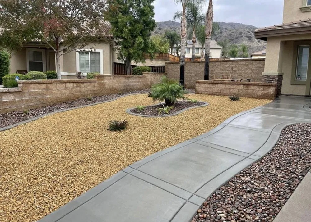 Affordable landscape installation in Perris, CA by Baneberry Landscape Construction