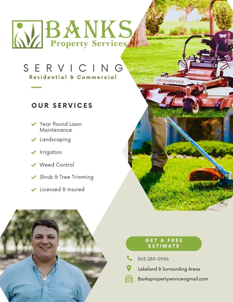 Professional landscaping services with custom design across Lakeland, FL - Banks Property Services