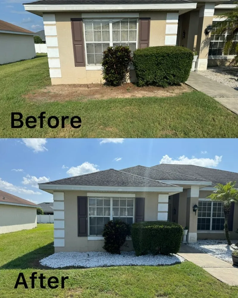 Custom garden landscaping with custom design across Lakeland, FL - Banks Property Services