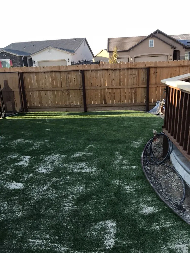 Custom landscape design in Stockton, CA by Barajas Gardening & Concrete