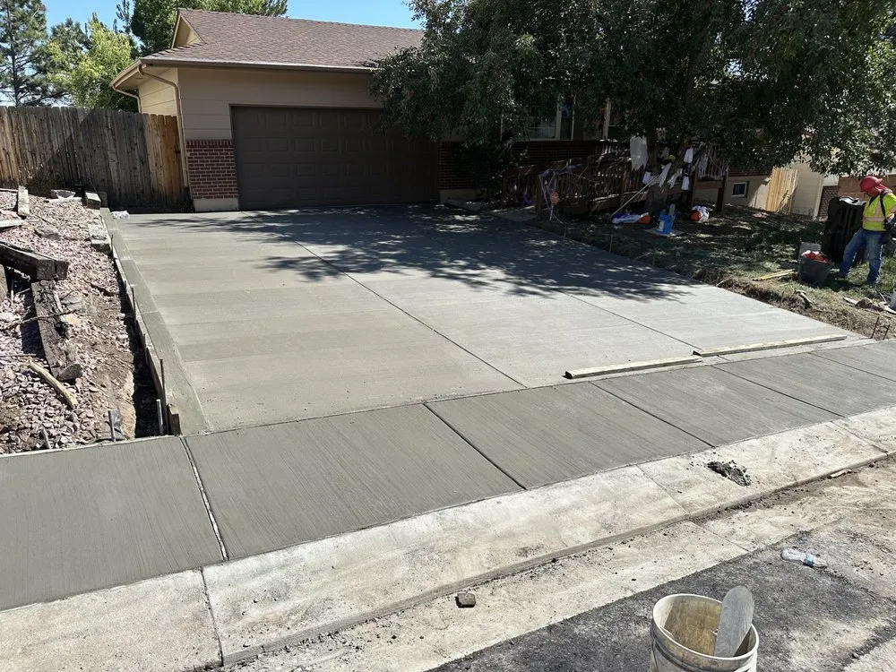 Affordable landscape installation with custom design in Colorado Springs, CO by Barbarian Concrete