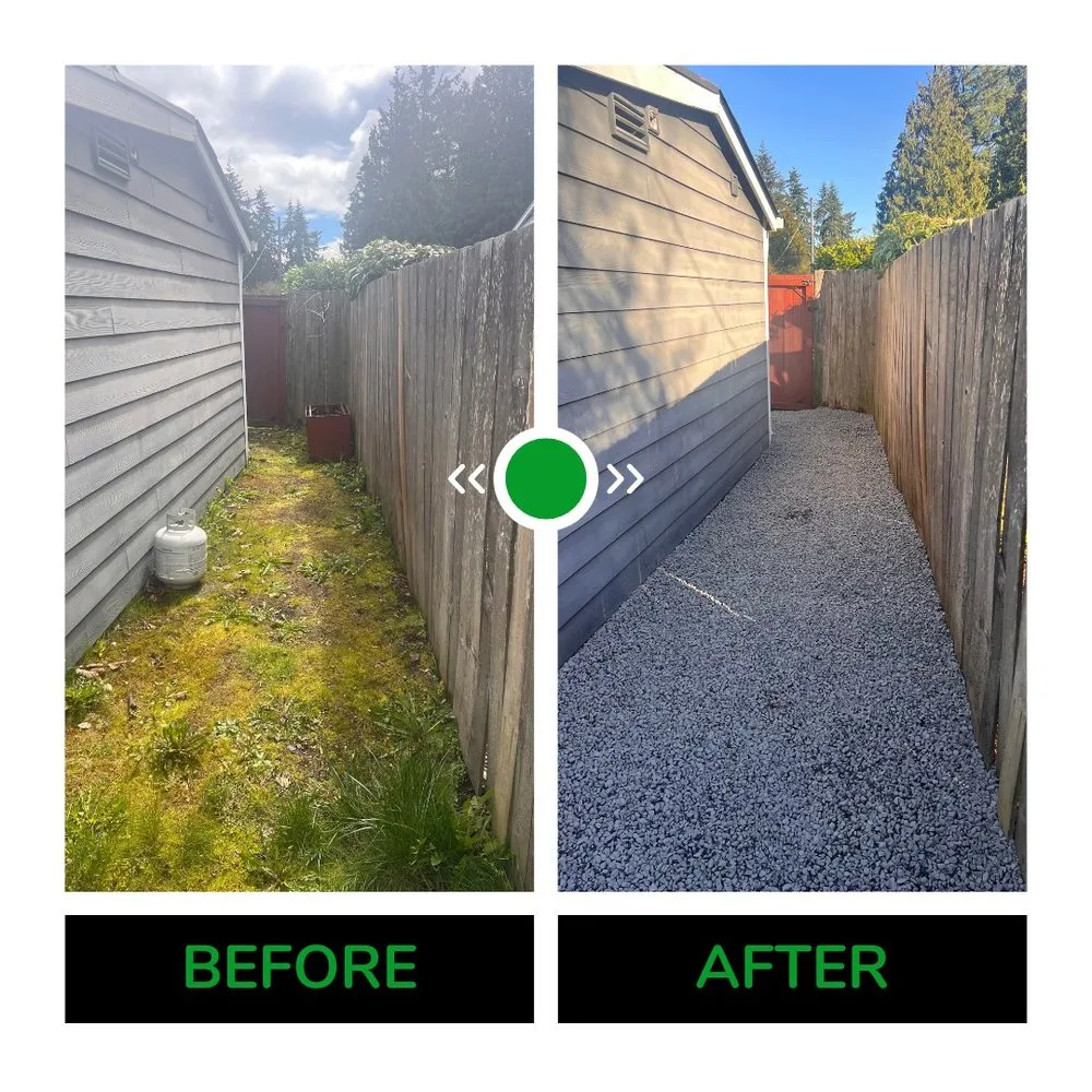 Professional yard cleanup service with custom design in Shoreline, WA by Barbosa Landscaping