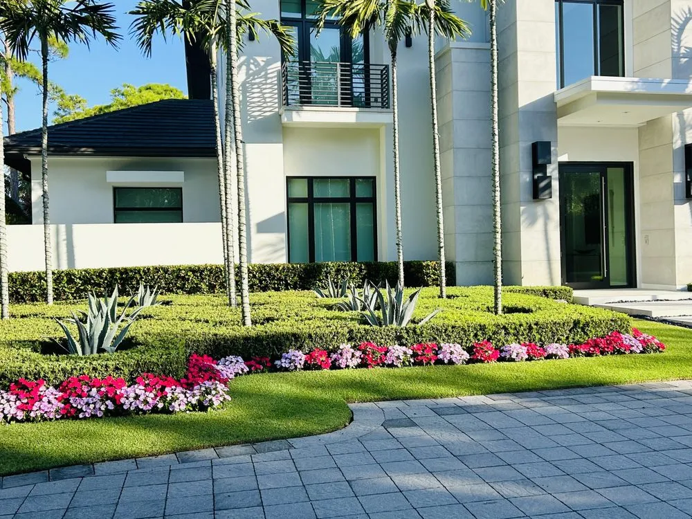 Expert landscaping services for homes in Palm Beach Gardens, FL by Barbot Property Maintenance