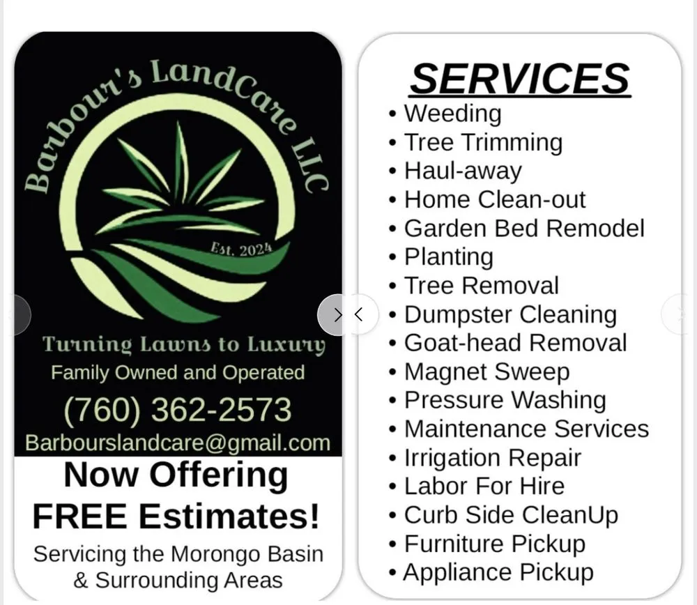 Professional landscaping services for homes across Yucca Valley, CA - Barbours LandCare