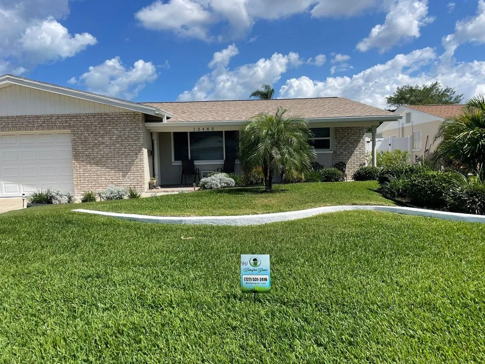 Expert landscape installation in Largo, FL by Barefoot Grass