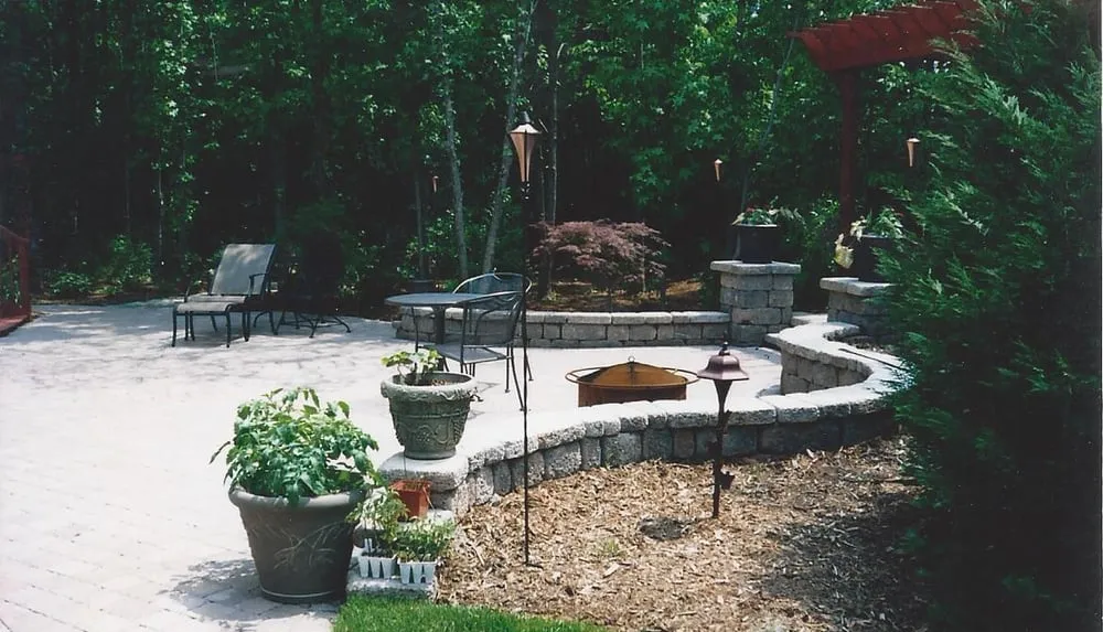 Custom landscape installation in Concord, NC by Barefoot Lawnscape