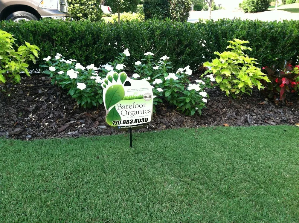 Expert outdoor landscaping in Cumming, GA by Barefoot Organics