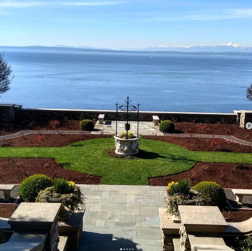 Affordable landscape design with custom design across Woodinville, WA - Bark King Blower Truck Service