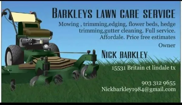 Barkleys Lawn Care Service Logo
