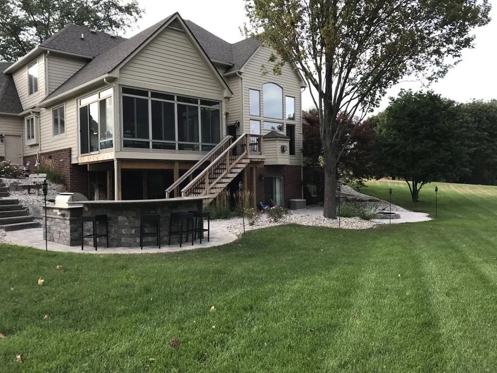Professional yard maintenance for homes in Davison, MI by Barkman Landscaping