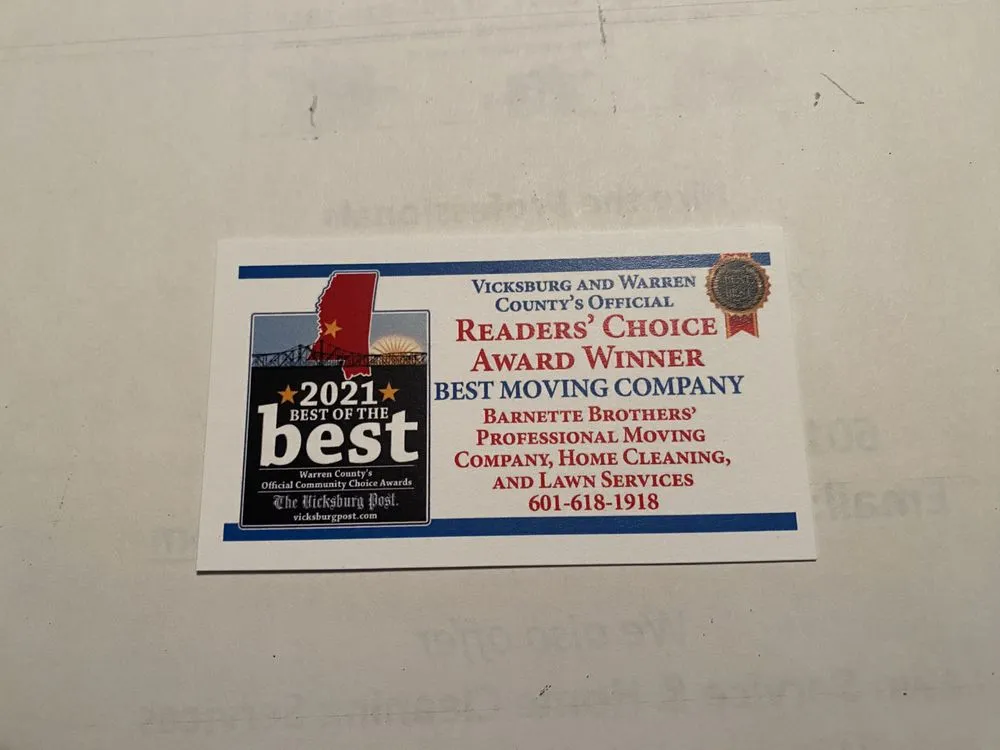 Local landscaping services in Vicksburg, MS - Barnett Brothers Professional Movers