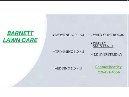 Barnett Lawn Care Logo