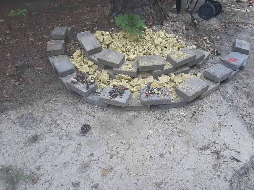 Local landscape installation in Sanford, NC by BarnYardStompers