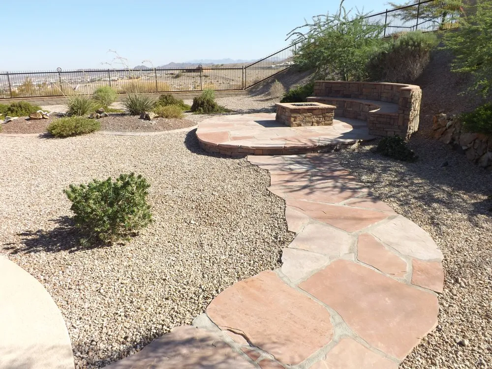 Custom residential landscaping with custom design in Fort Mohave, AZ by Baron Services