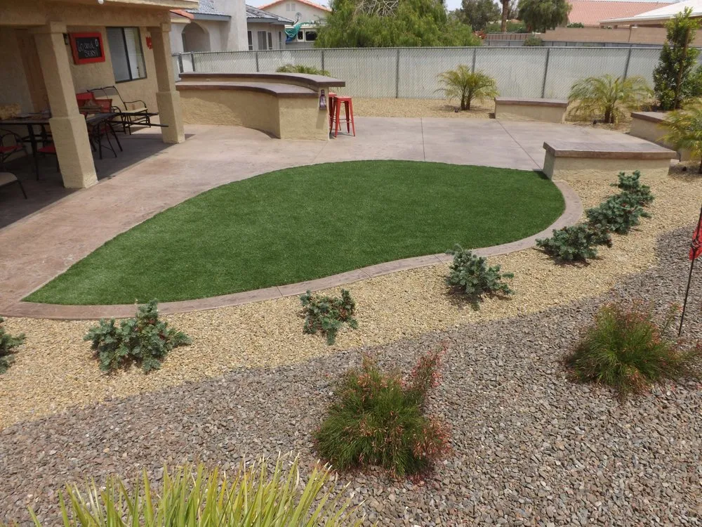 Custom residential landscaping in Fort Mohave, AZ by Baron Services