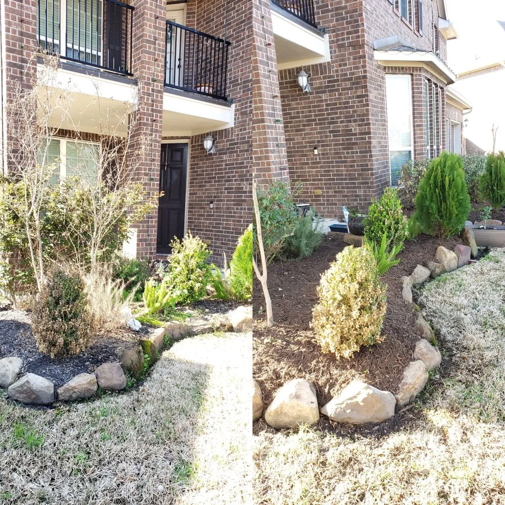 Custom residential landscaping in Pasadena, TX by Barrera Landscaping Service