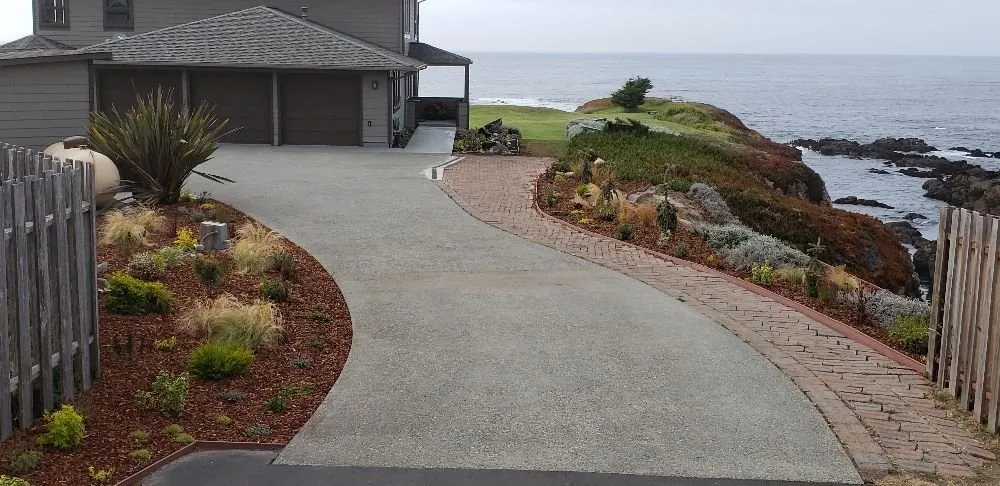 Expert garden landscaping with custom design in Fort Bragg, CA by Barrera's Ocean Front Lawn Care & Landscaping
