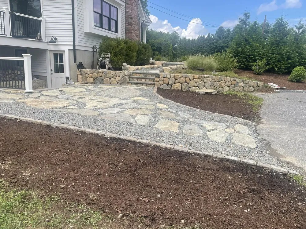 Professional residential landscaping in Holliston, MA by Barrios Landscaping