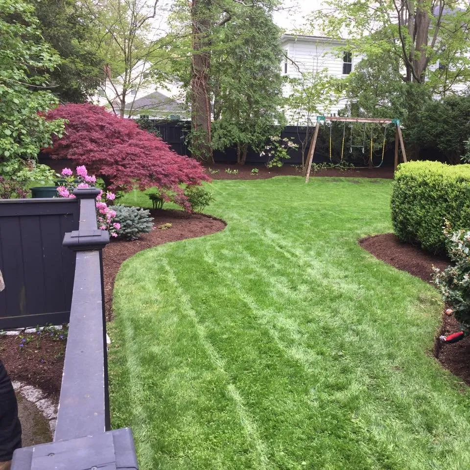 Reliable landscape installation with custom design in Holliston, MA by Barrios Landscaping