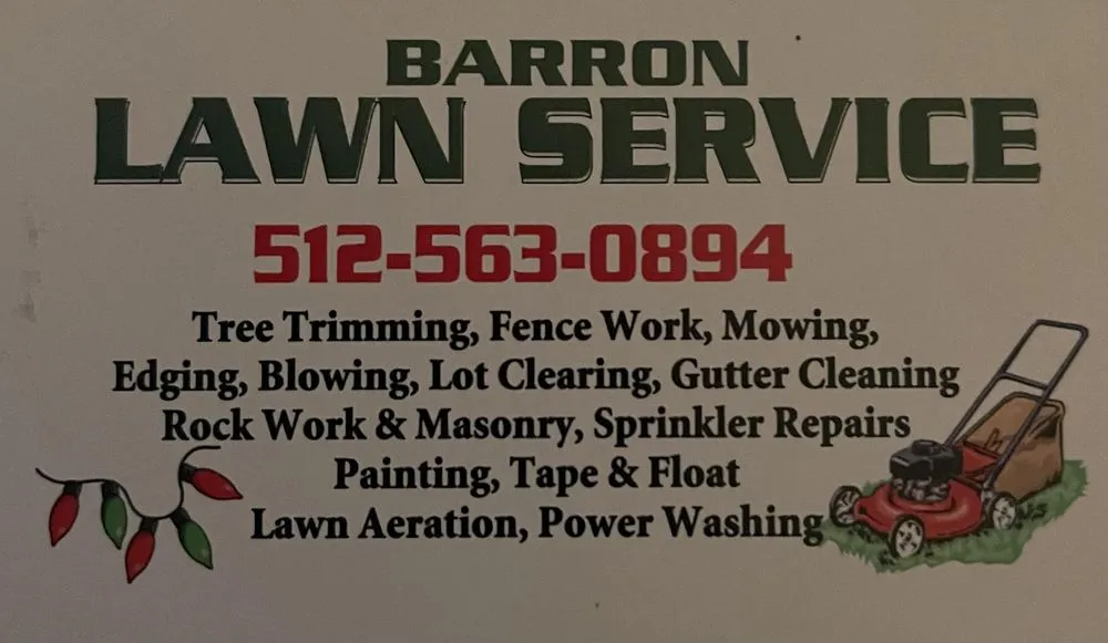 Professional lawn mowing service near you in Austin, TX by Barron Lawn Service