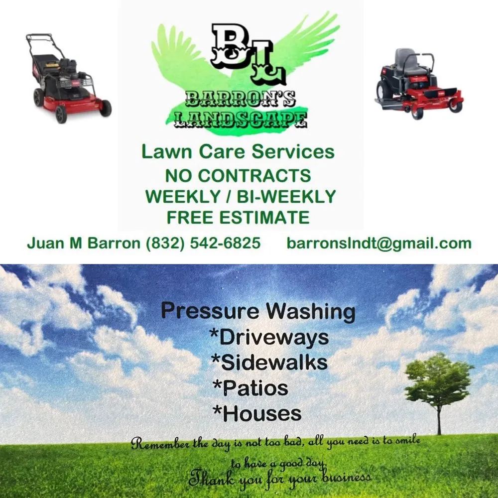 Expert residential landscaping in Humble, TX by Barron’s Landscape