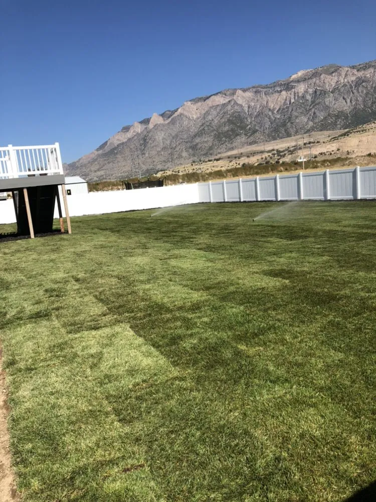 Custom landscape installation in Riverdale, UT - Barron's Services