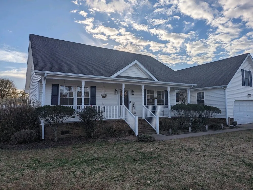 Custom garden landscaping for residential properties in Washington, NC by Barrow Construction