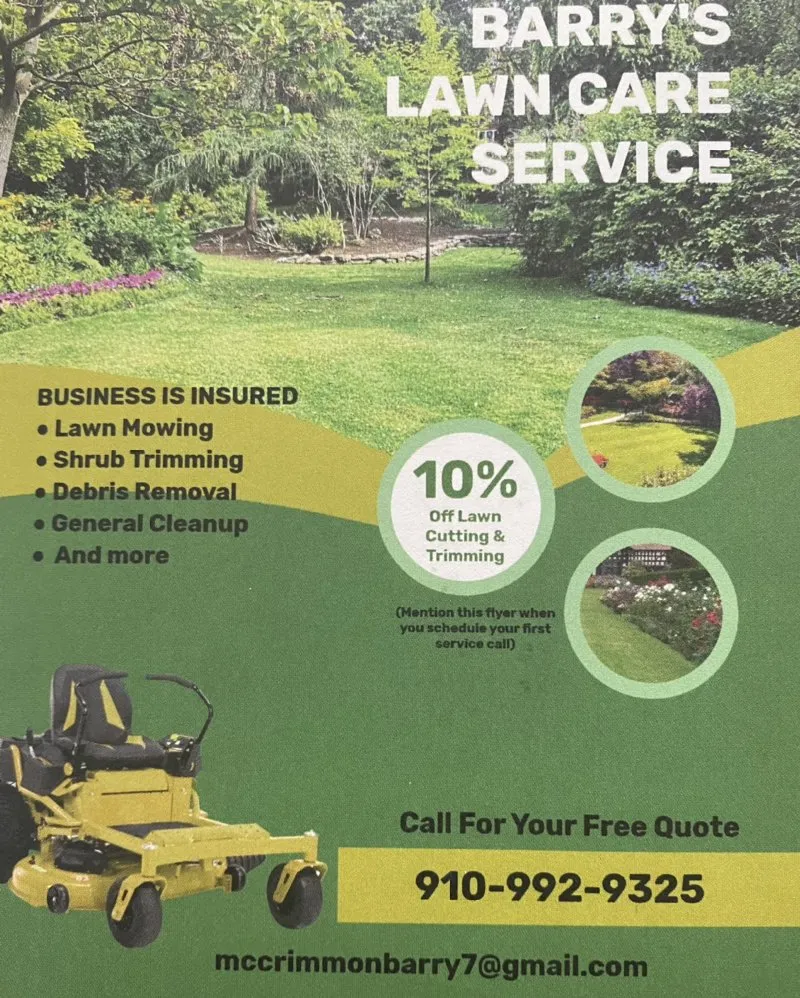 Affordable yard maintenance for beautiful yards in Carthage, NC by Barry's Lawn Care Service