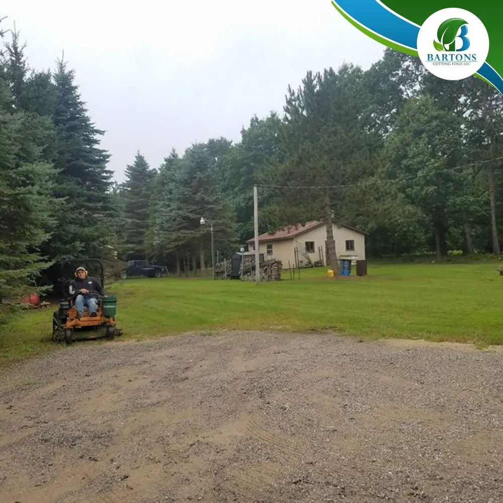 Affordable lawn mowing service for year-round maintenance in White Cloud, MI by Bartons Cutting Edge