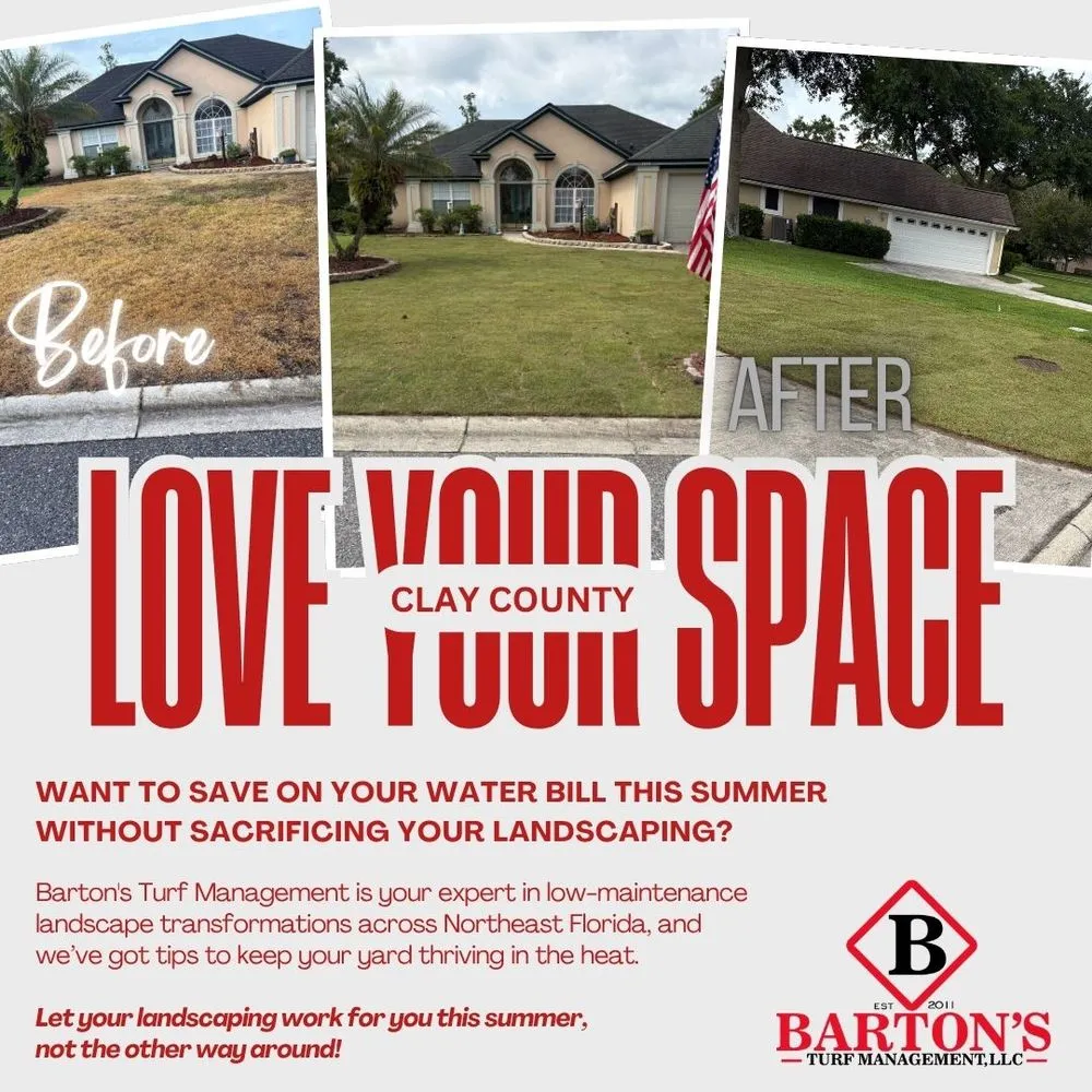 Local garden landscaping with custom design across Green Cove Springs, FL - Barton's Turf Management