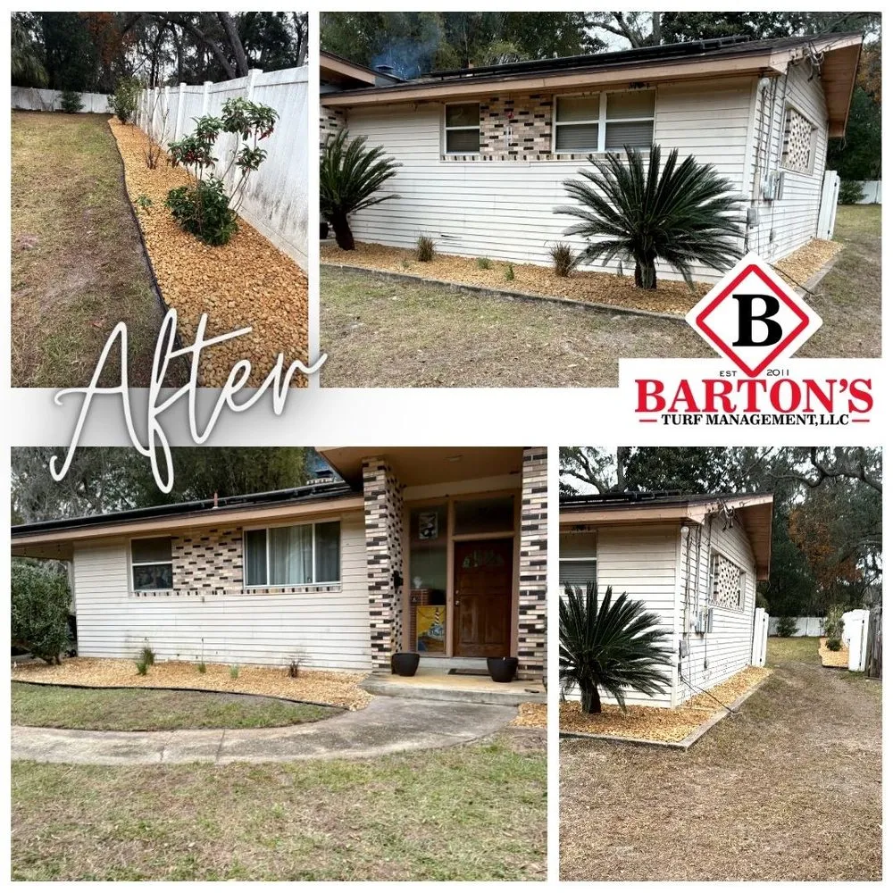Affordable landscape installation for beautiful yards in Green Cove Springs, FL by Barton's Turf Management