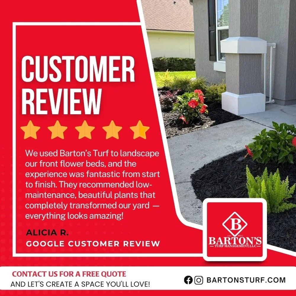 Professional garden landscaping in Green Cove Springs, FL by Barton's Turf Management