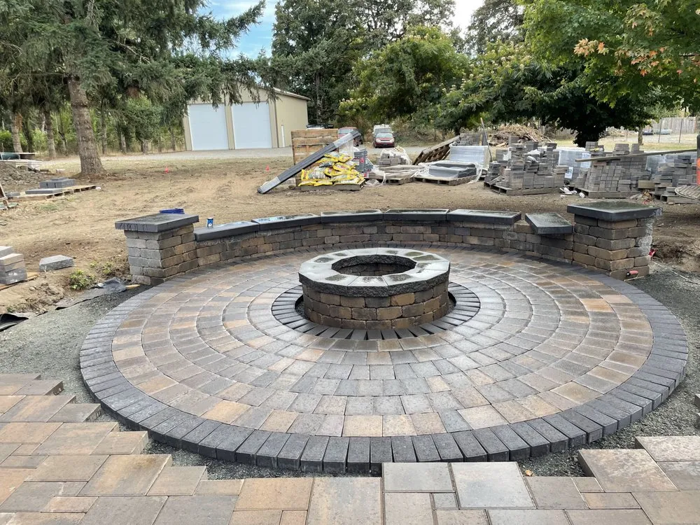 Custom yard cleanup service with custom design across Wilsonville, OR - Basalt Creek Landscape Construction