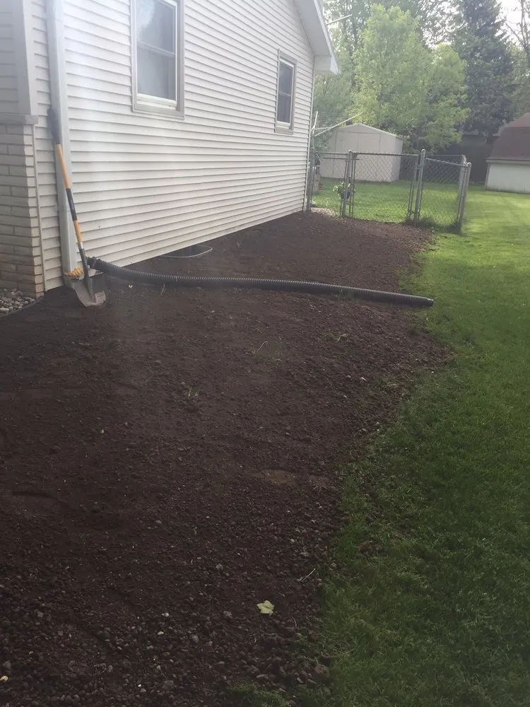 Custom outdoor landscaping in Abrams, WI by Basche