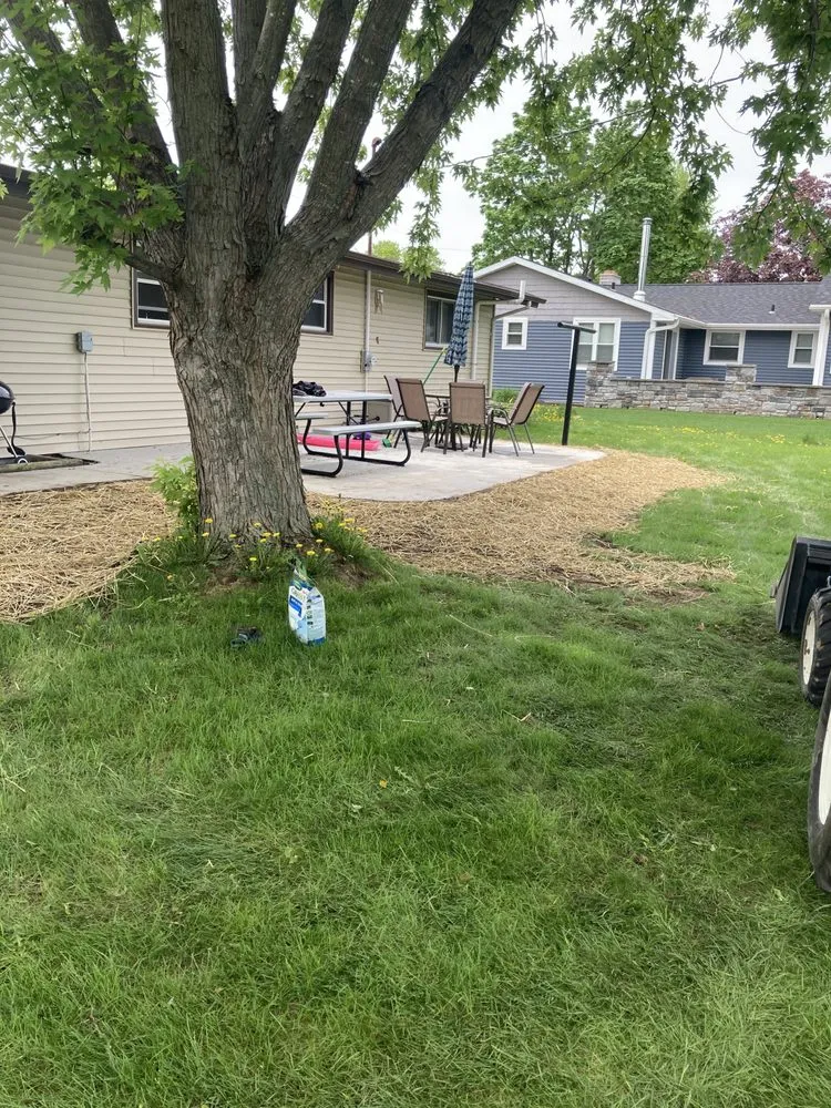 Custom landscape installation in Abrams, WI by Basche