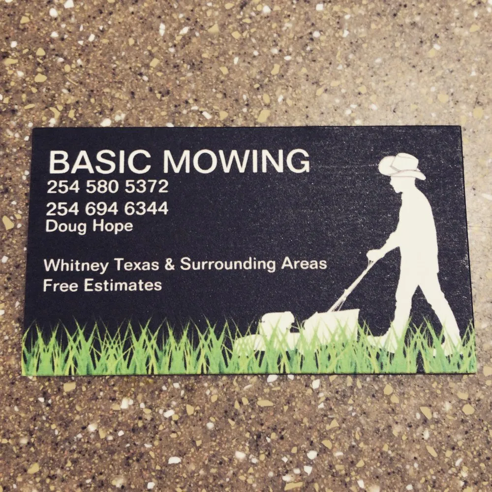 Local yard cleanup service for residential properties in Whitney, TX by Basic Mowing