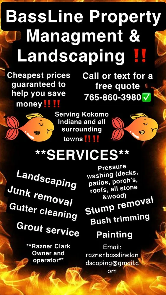 Top-rated garden landscaping in Kokomo, IN by Bassline Property Managment