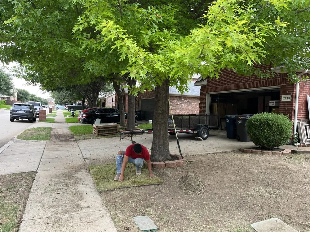Custom landscape design in Fort Worth, TX by Bastidas Landscaping