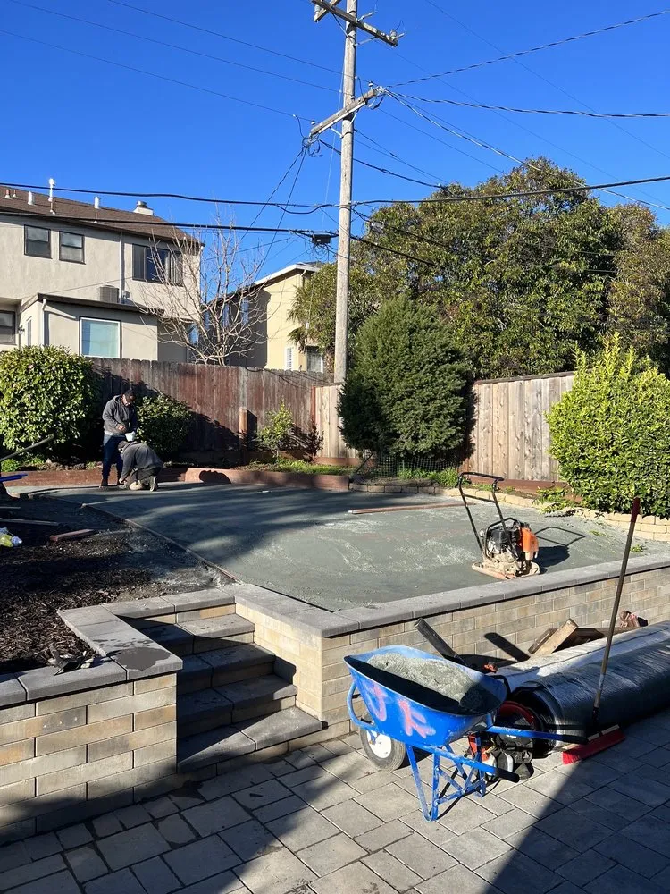 Professional outdoor landscaping in San Carlos, CA by Bastion Construction Services