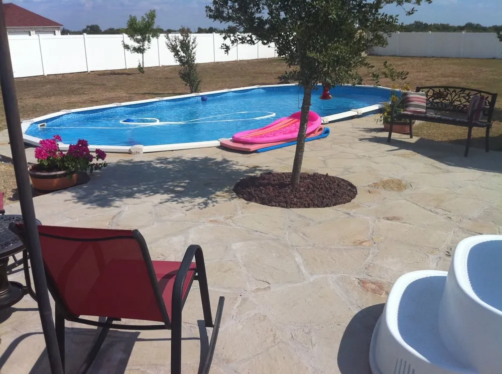 Professional garden landscaping with custom design across Bastrop, TX - Bastrop Stone and materials supply