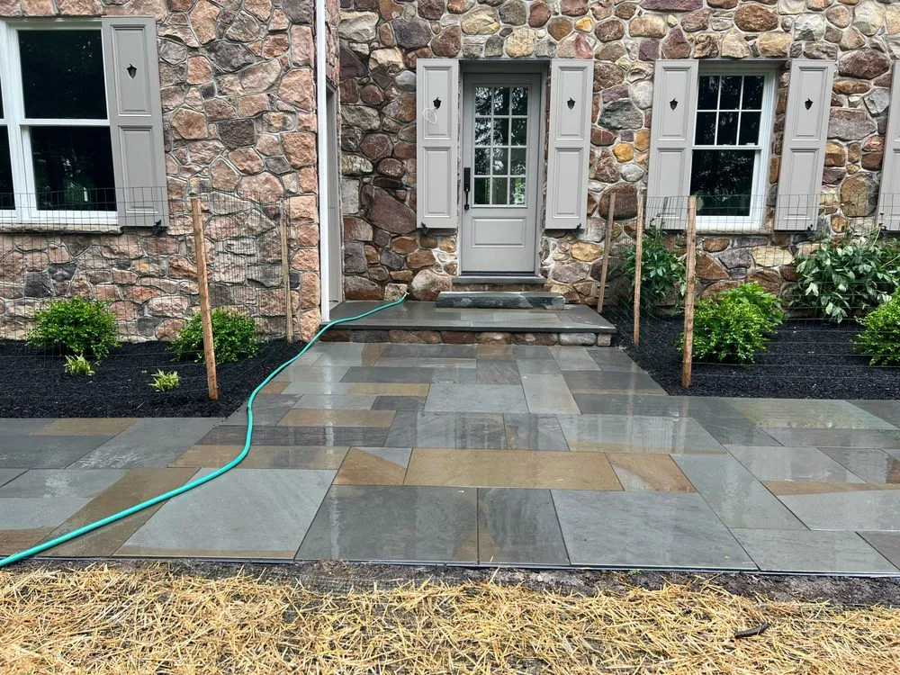 Custom landscape installation for residential properties across West Chester, PA - Bates Landscaping