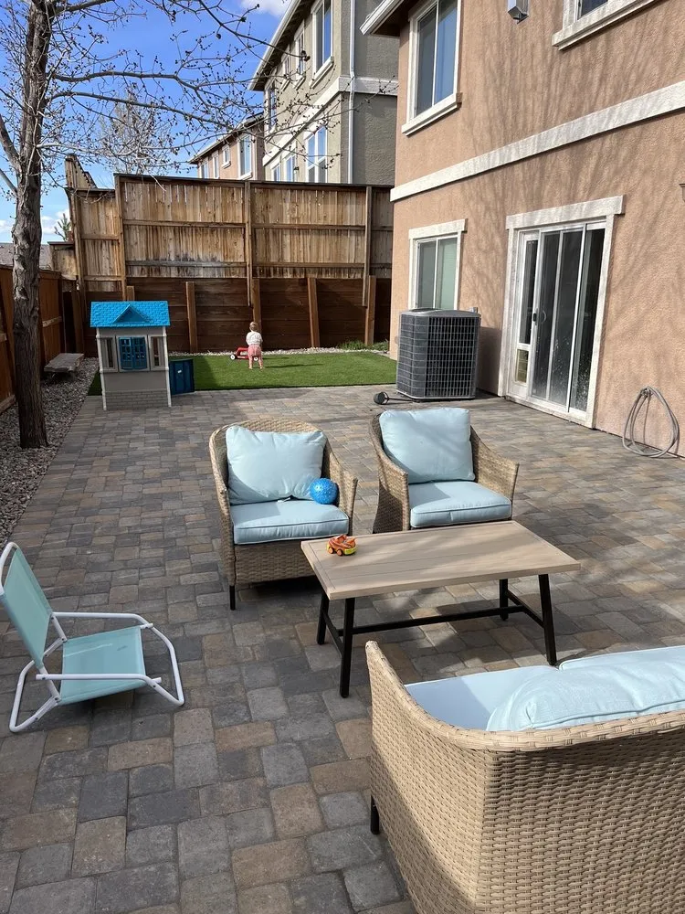 Local lawn mowing service with custom design in Carson City, NV by Battle Born Landscaping