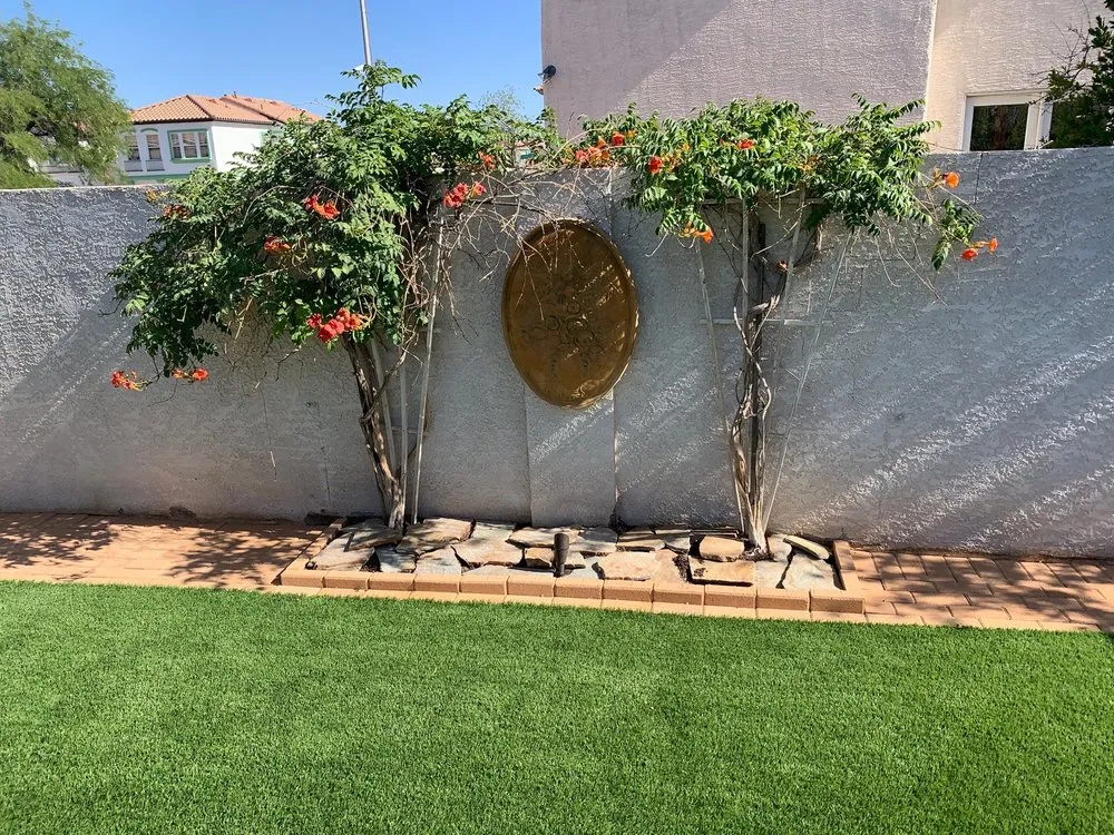 Professional landscape design with custom design in North Las Vegas, NV by Battle Born Turf & Pavers