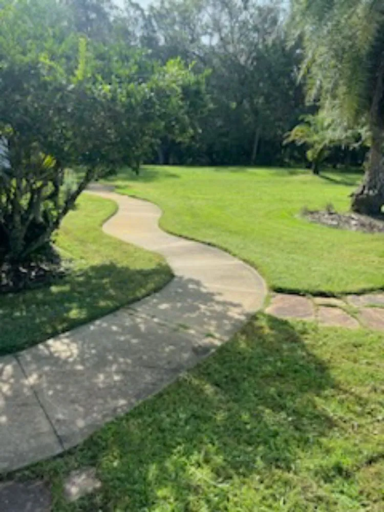 Local yard cleanup service with custom design in Palm Coast, FL by Battles Lawn Care