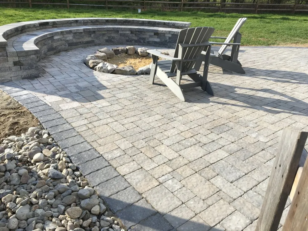 Custom landscape installation in Denton, MD by Bauer and Sons Landscaping