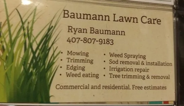Baumann's Lawn Care Service Logo
